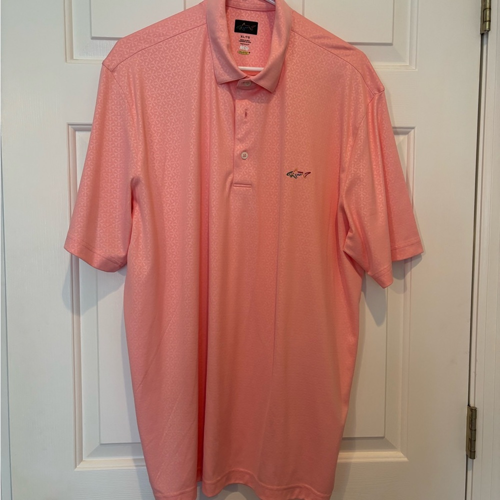 Greg Norman Collection Light Pink/Orange Polo Shirt